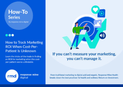 Track marketing ROI even when cost-per-patient is unkown